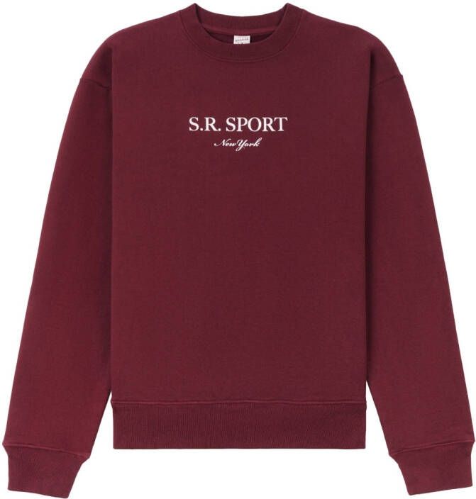 Sporty & Rich Sweater met ronde hals Rood