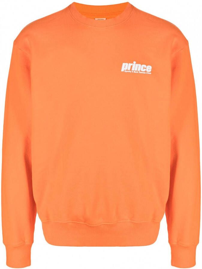 Sporty & Rich x Prince sweater met logoprint Oranje