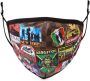 Sprayground kid Mondkapje met print Zwart - Thumbnail 1