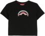 Sprayground kid T-shirt met haaienprint Zwart - Thumbnail 1