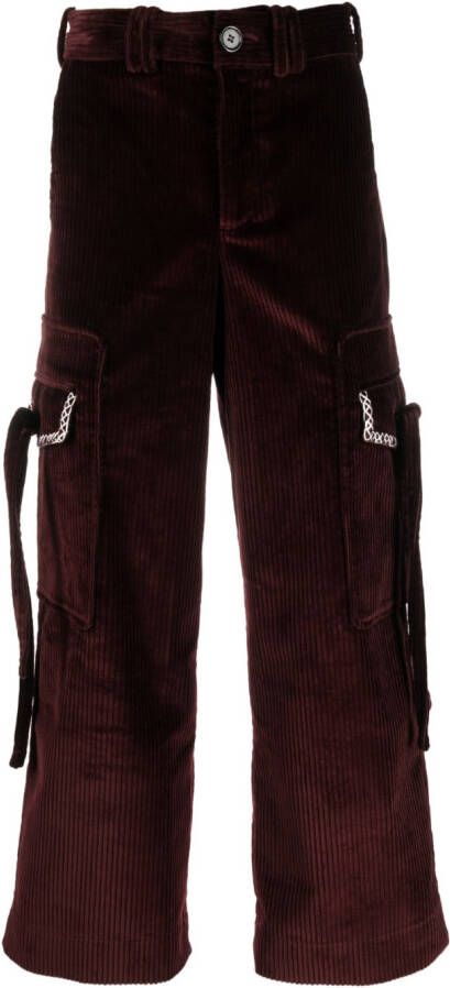 S.S.DALEY Straight broek Rood