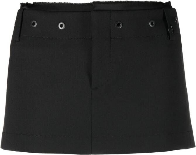Ssheena Mini-rok met ringlets Zwart
