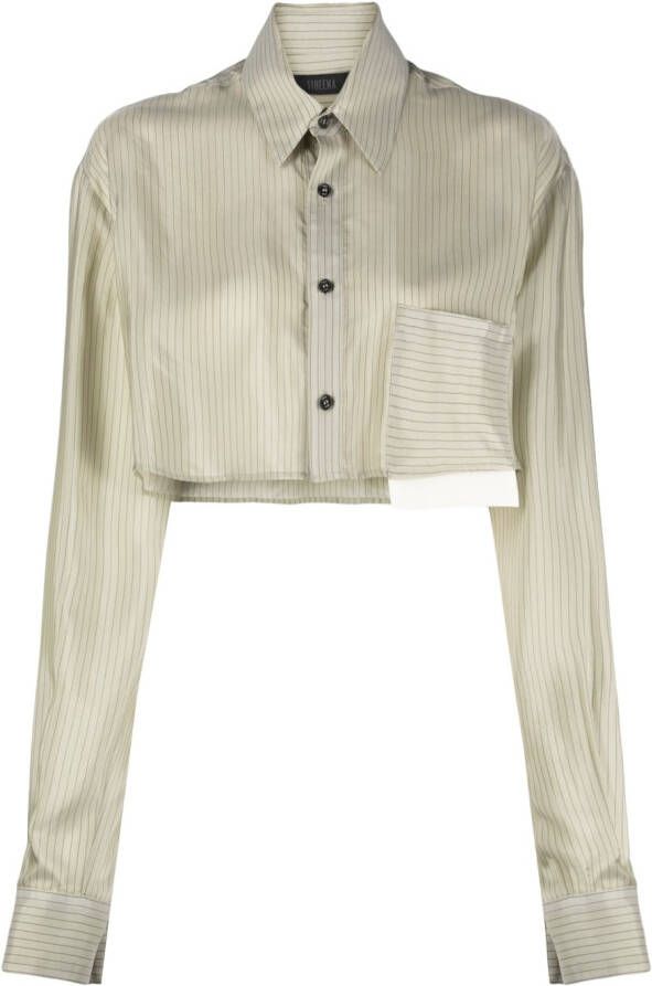 Ssheena Cropped blouse Groen
