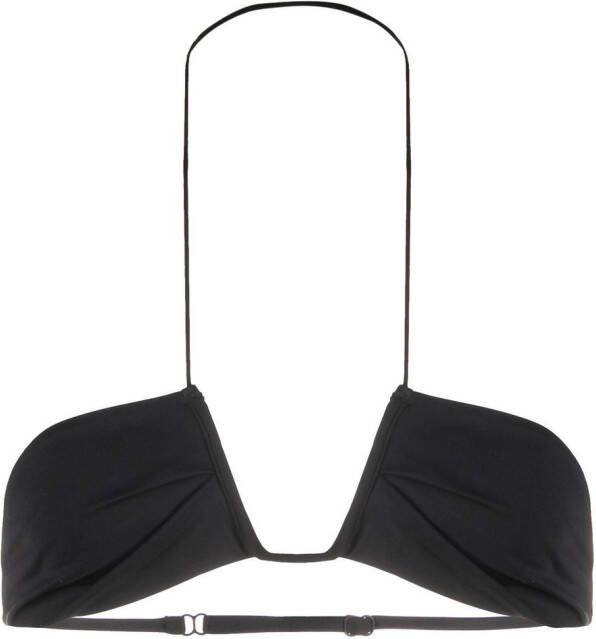 St. Agni Bikinitop met halternek Zwart