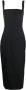 St. Agni Midi-jurk met krijtstreep Zwart - Thumbnail 1