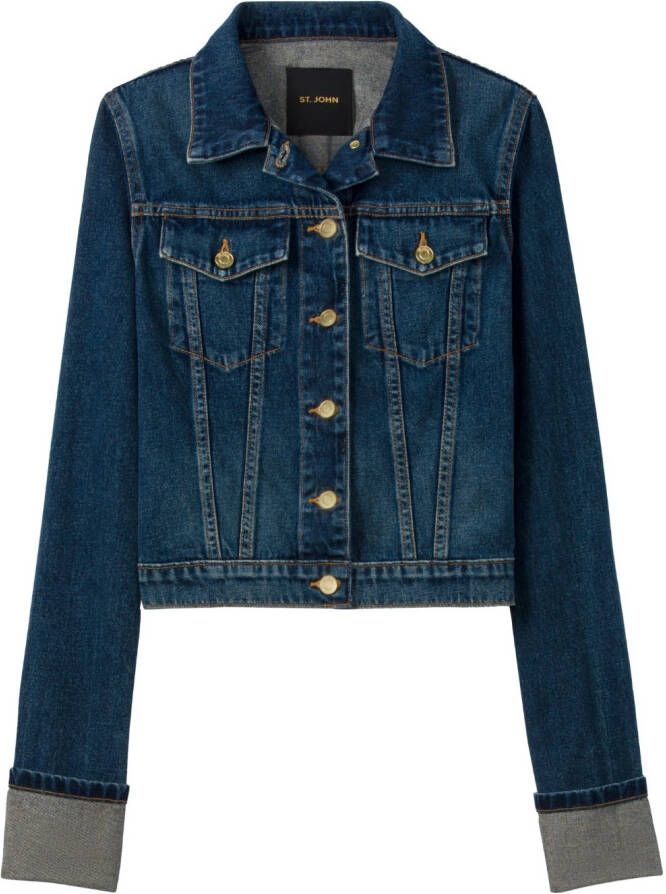 St. John Denim jack Blauw