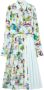 St. John Jurk met abstracte print Blauw - Thumbnail 1