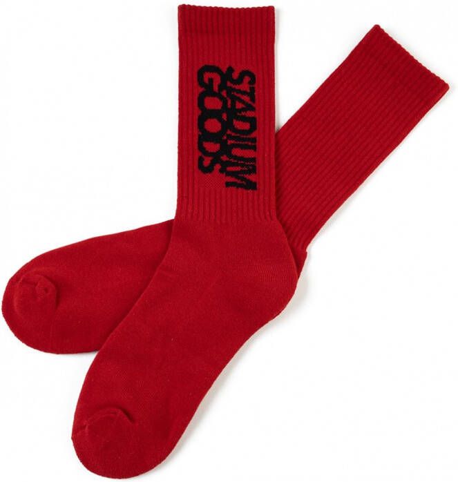 STADIUM GOODS Sokken met geborduurd logo Rood