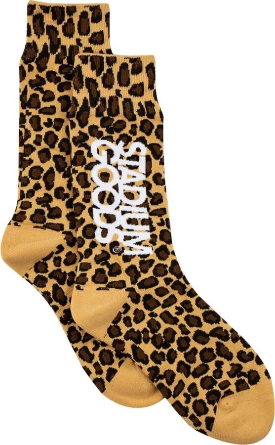 STADIUM GOODS Sokken met luipaardprint Geel