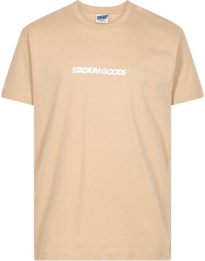 STADIUM GOODS T-shirt met logo Beige