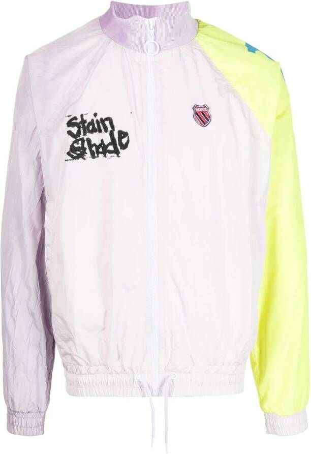 Stain Shade Jack met tie-dye print Paars