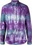 Stain Shade Overhemd met tie-dye print Blauw - Thumbnail 1