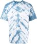 Stain Shade T-shirt met tie-dye print Blauw - Thumbnail 1