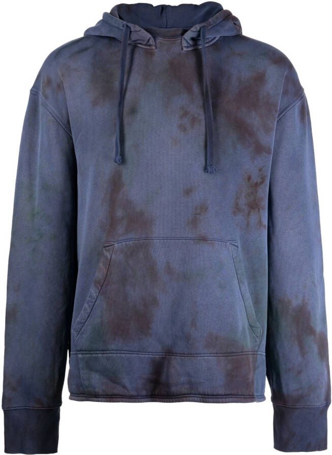 Stain Shade Hoodie met tie-dye print Paars