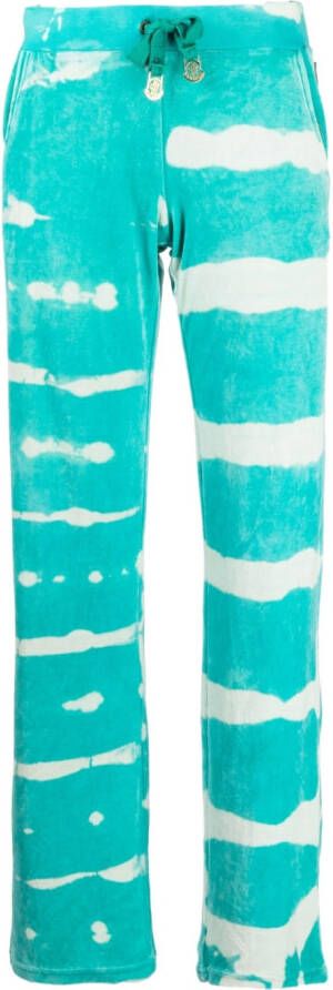 Stain Shade Trainingsbroek met tie-dye print Groen
