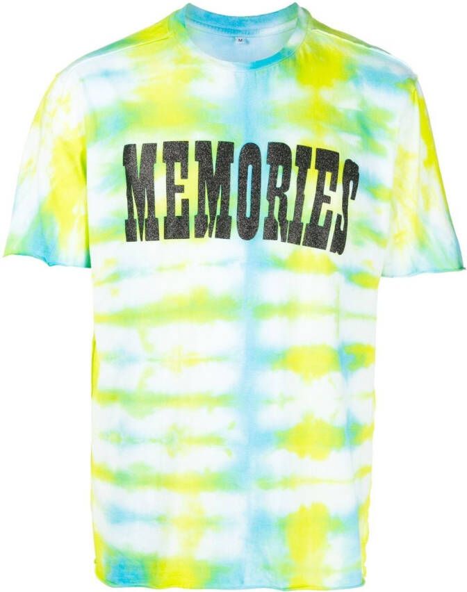 Stain Shade x Hiroshi T-shirt met tie-dye print Groen