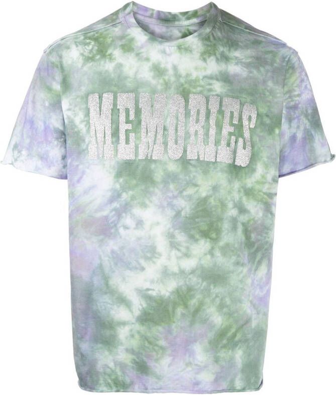 Stain Shade x Hiroshi T-shirt met tie-dye print Veelkleurig