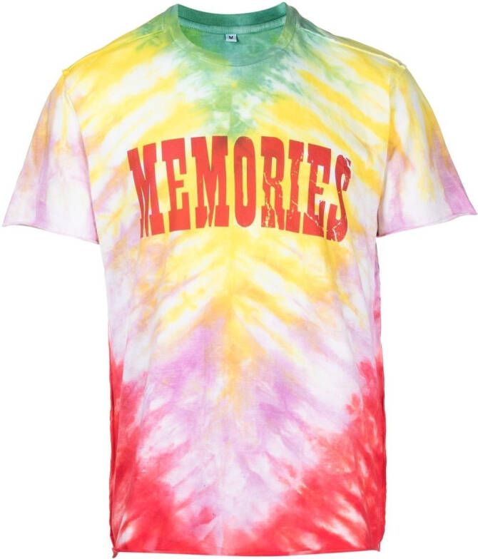 Stain Shade x Hiroshi T-shirt met tie-dye print Veelkleurig