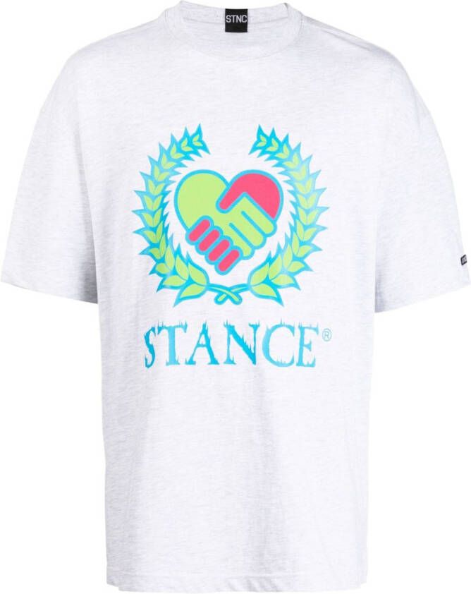 Stance T-shirt met logoprint Grijs