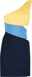 STAUD Asymmetrische mini-jurk Blauw