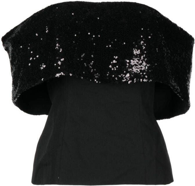 STAUD Bandeau top Zwart