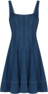 STAUD Denim mini-jurk Blauw