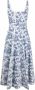 STAUD Jurk met bloemenprint Wit - Thumbnail 1