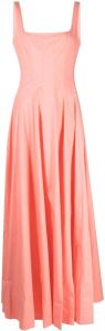 STAUD Maxi-jurk met vierkante hals Roze