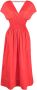 STAUD Mini-jurk met gesmockte taille Rood - Thumbnail 1