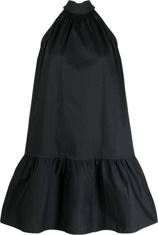 STAUD Mini-jurk met halternek Zwart