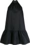 STAUD Mini-jurk met halternek Zwart - Thumbnail 1