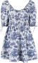 STAUD Mini-jurk met print Blauw - Thumbnail 1