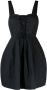 STAUD Mini-jurk met veters Zwart - Thumbnail 1