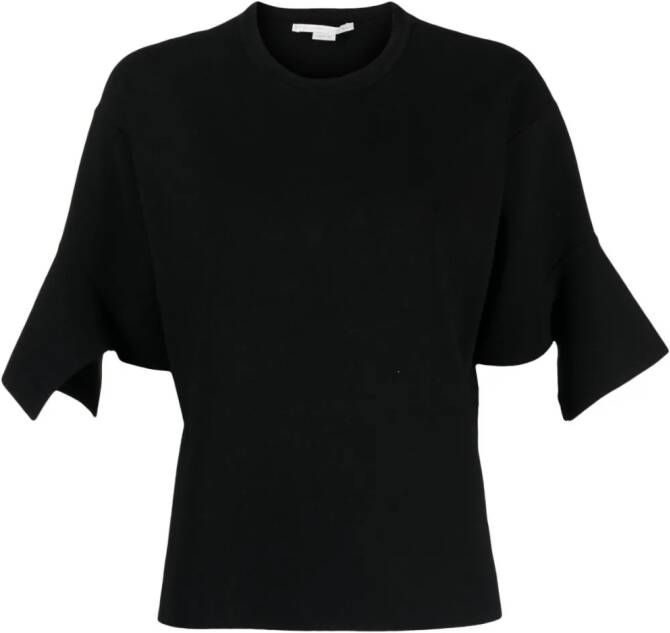 Stella McCartney Asymmetrisch T-shirt Zwart