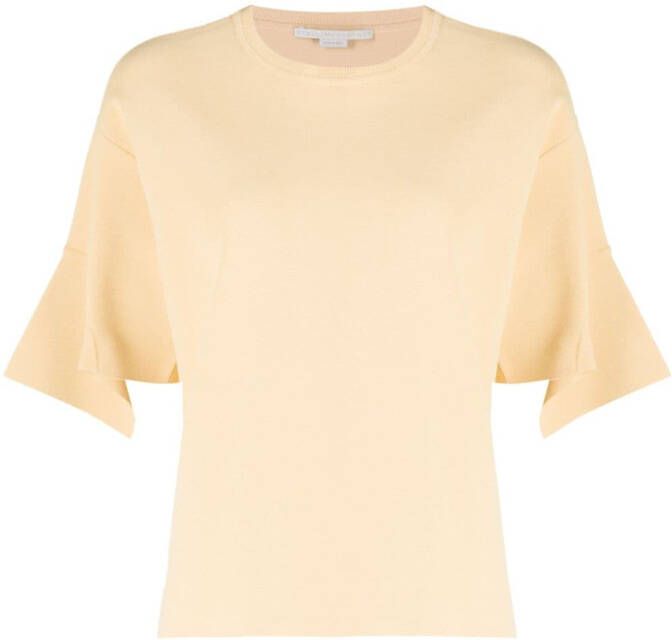 Stella McCartney Asymmetrisch T-shirt Geel