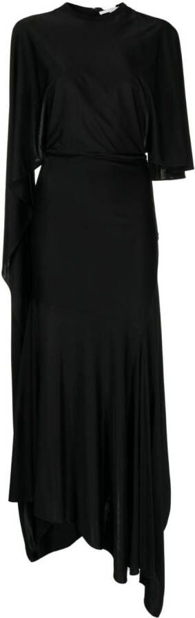 Stella McCartney Asymmetrische jurk Zwart