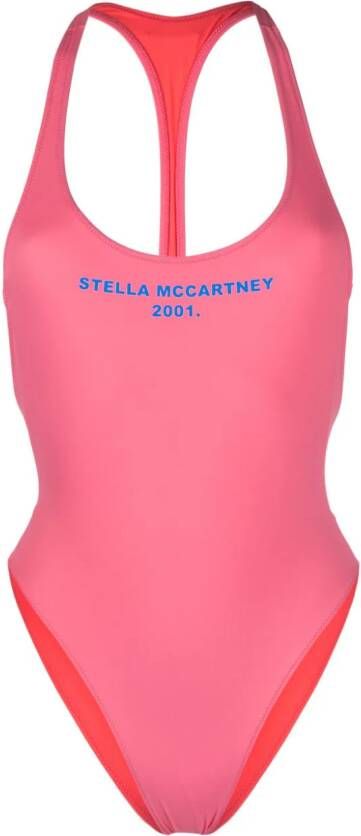Stella McCartney Badpak met logoprint Roze