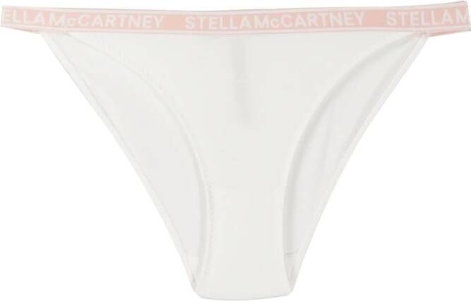 Stella McCartney Bikinislip met jacquard Wit