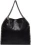 Stella McCartney black Falabella small faux leather shoulder bag Zwart - Thumbnail 1