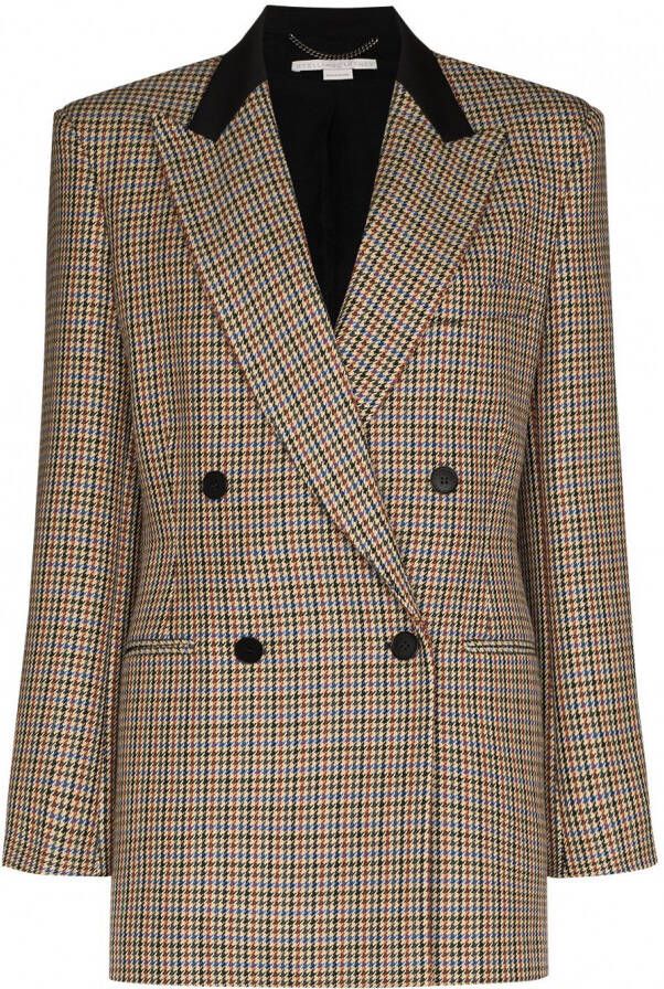 Stella McCartney Blazer met dubbele rij knopen Beige