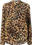 Stella McCartney Blouse met luipaardprint Zwart - Thumbnail 1