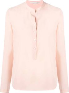 Stella McCartney blouse met opstaande kraag Roze