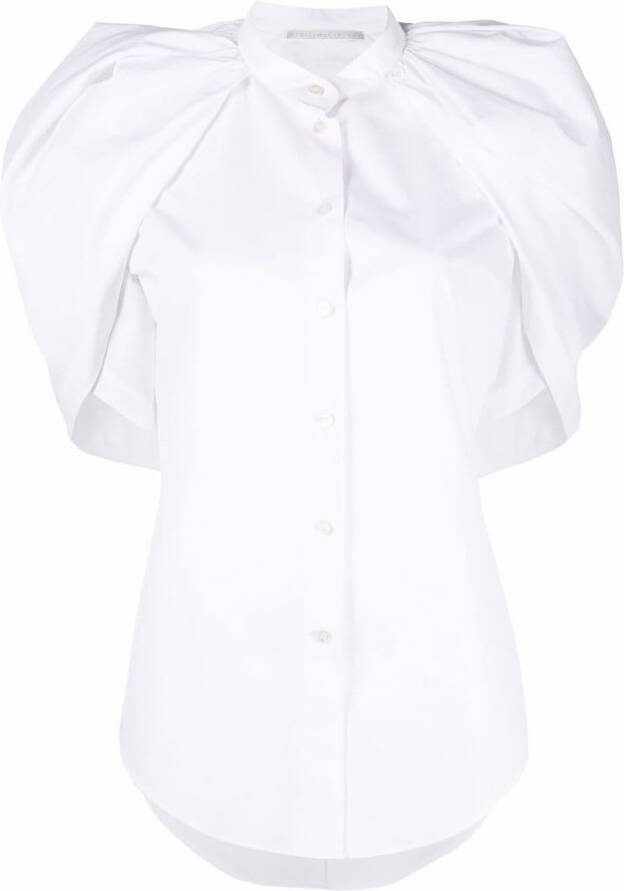 Stella McCartney Blouse met pofmouwen Wit