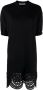 Stella McCartney Broderie anglaise T-shirtjurk Zwart - Thumbnail 1