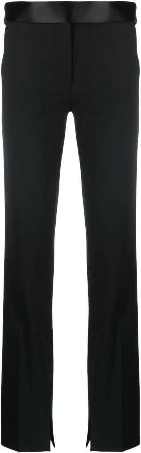 Stella McCartney Broek met satijnen tailleband Zwart