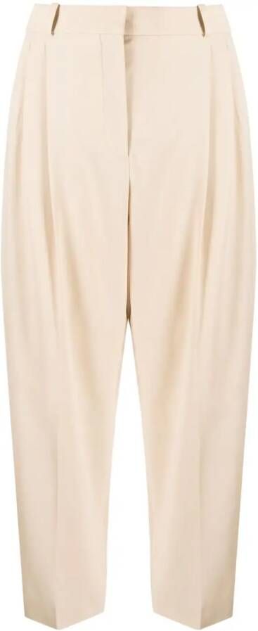 Stella McCartney Broek met toelopende pijpen Beige