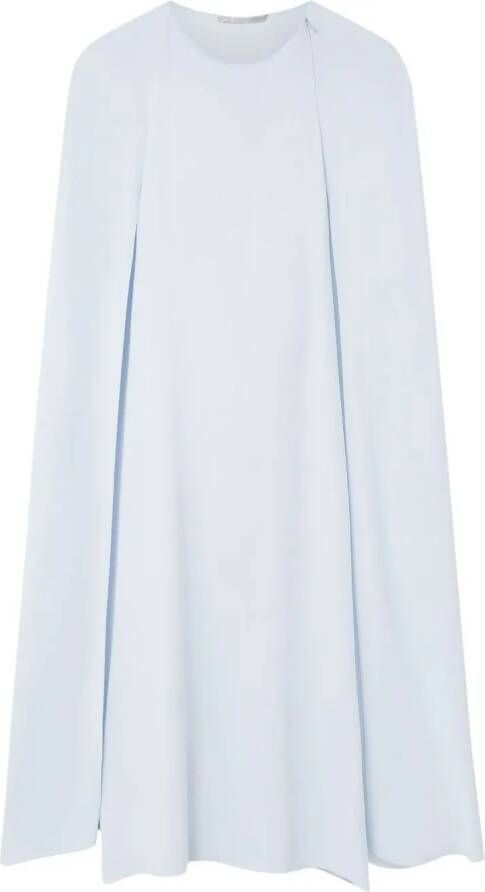 Stella McCartney Midi-jurk met ronde hals Blauw