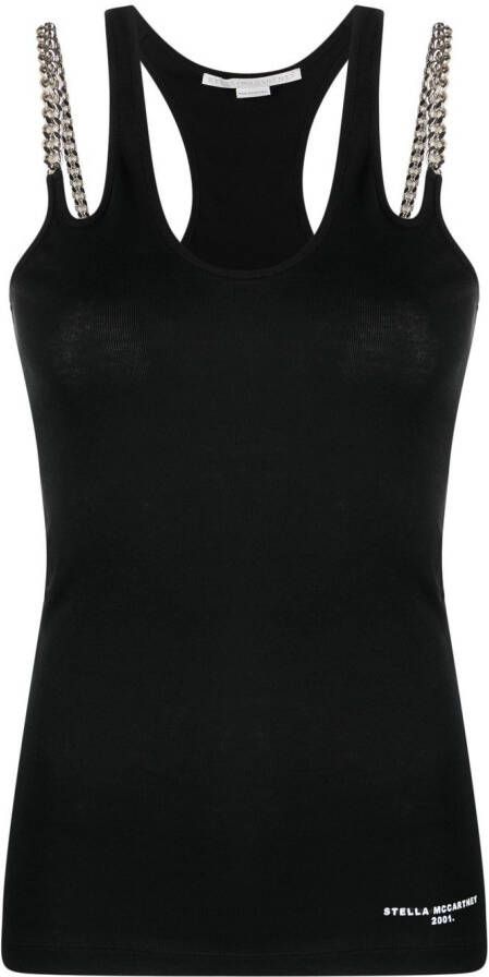 Stella McCartney Top met kettingdetail Zwart