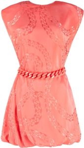 Stella McCartney Mini-jurk verfraaid met ketting Roze