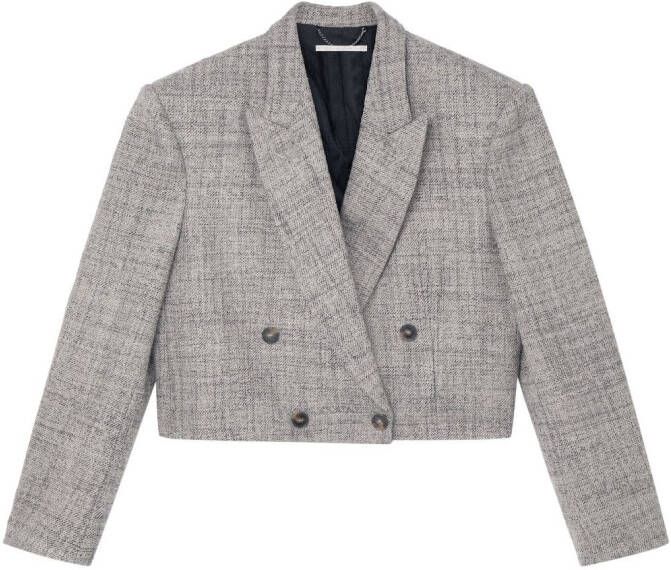 Stella McCartney Blazer met dubbele rij knopen Grijs